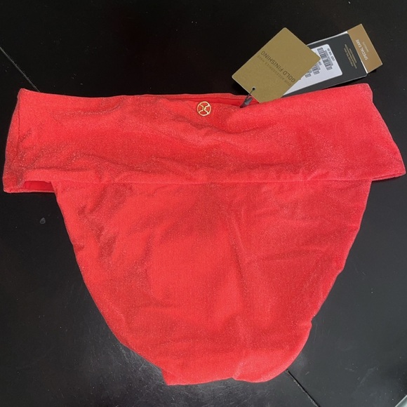 New - Never Worn - ViX - Bikini Bottoms - Jessica H. Pants Full Red Size L - Picture 2 of 6